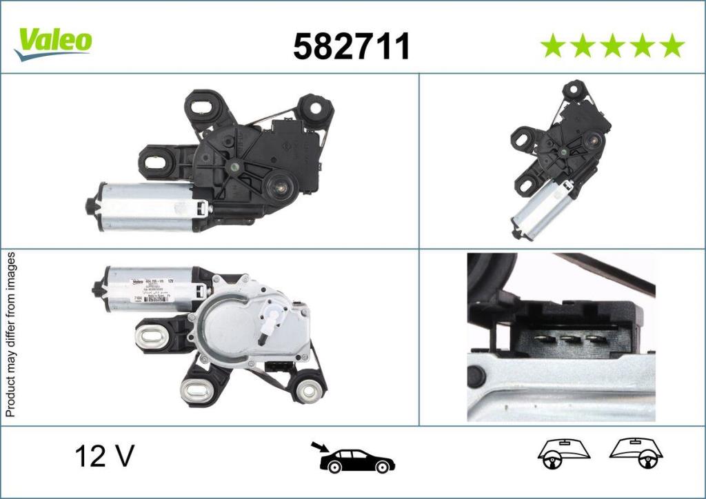 Moteur d'essuie-glace VALEO 582711